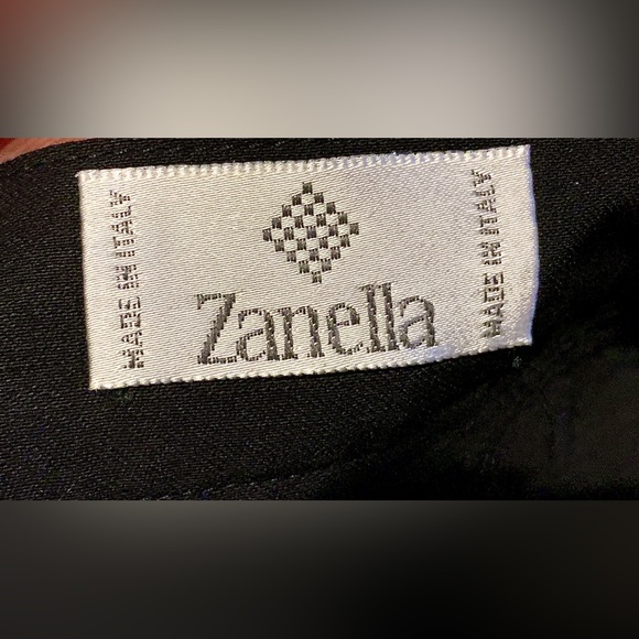 Y2K Vintage NWT Women’s 12 Zanella ANNA Black 100% Wool Pleated Pants - Picture 6 of 16